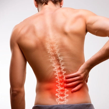 Chiropractic Katy TX Man With Back Pain Spine