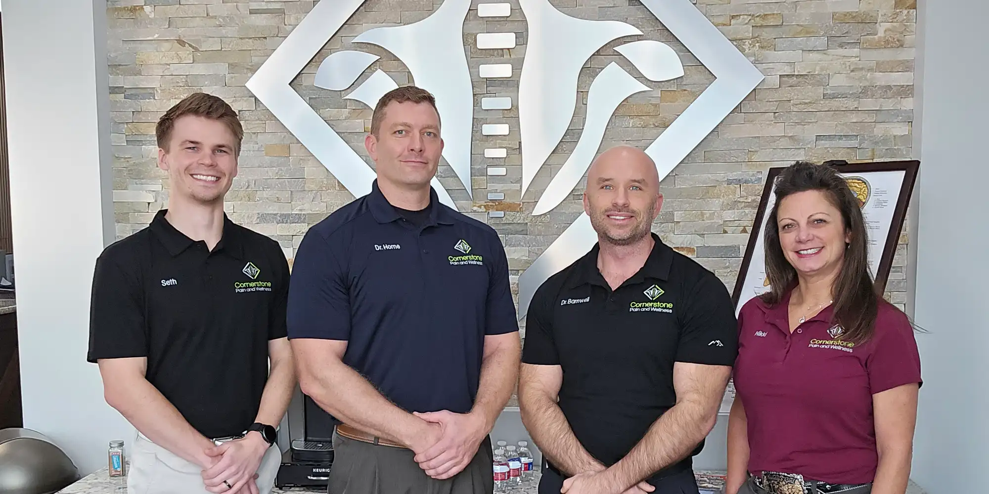 Paul Barnwell Frederick Savard With Staff